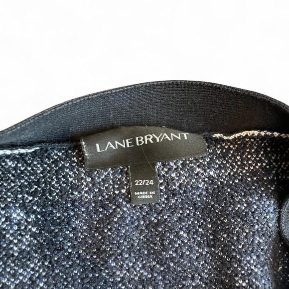 Lane Bryant blue and grey plaid cardigan - Picture 3 of 3